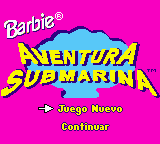 Barbie - Aventura Submarina (Spain) Title Screen